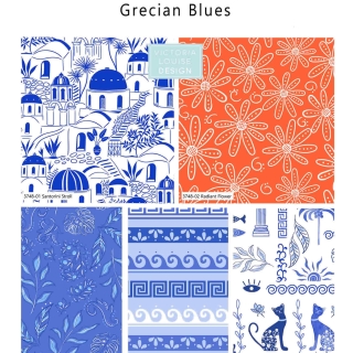 Grecian Blues Fat Quarter Pack