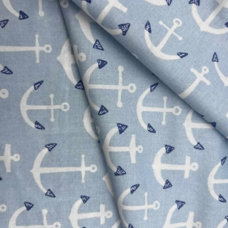 Hello There Collection, Anchor Design Fabric in 100% Cotton