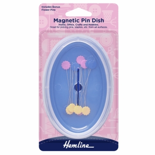 Magnetic pin holder including cover and pins