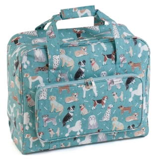 Dogs Blue Sewing Machine Bag