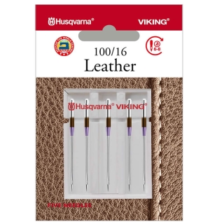 Husqvarna Leather Needles Size 100/16 5 pack