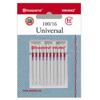 Husqvarna Universal Needles Size 100/16 pack of 10