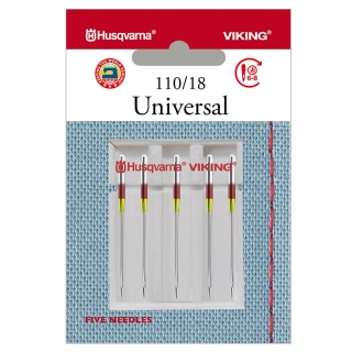 Husqvarna Universal Needles Size 110/18 5 pack