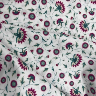 V&A Indian Summer Whimsical Flora Design in 100% Organic Cotton