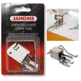 Janome Open Toe Walking Foot With Quilt Bar