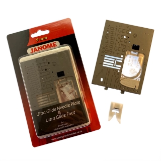 Genuine Janome Ultra glide needle plate and glide foot
