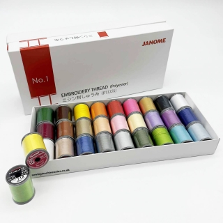 27 Colours Janome embroidery thread