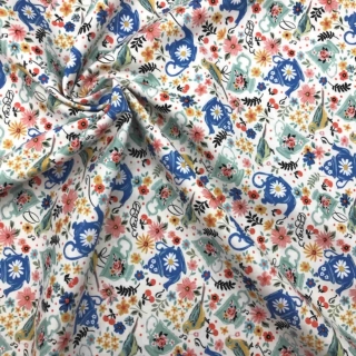 Julia Design in Porcelain Colour - Crystal Manning for Moda Fabrics