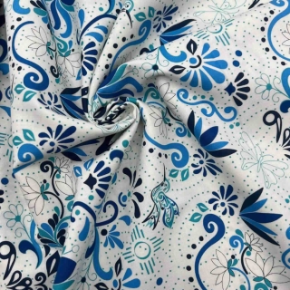 Land of Enchantment in Hacienda Blue by Sariditty for Moda Fabrics