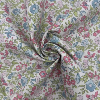 Liberty Everlasting Mamie Pink Flower Cotton Fabric