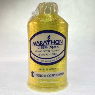 Marathon Machine Embroidery Thread Sunshine Yellow 1005 1000m Rayon Thread