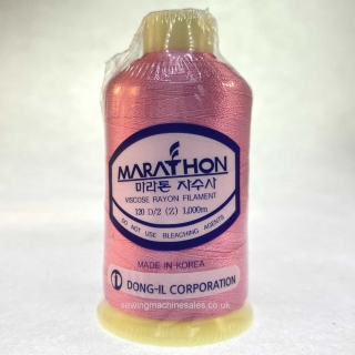 Marathon Machine Embroidery Thread Watermelon Pink 1023 1000m Rayon Thread