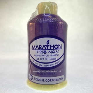 Marathon Machine Embroidery Thread Mulberry Purple 1080 1000m Rayon Thread