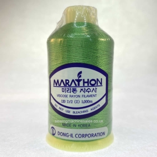 Marathon Machine Embroidery Thread Medium Spring Green 1125 1000m Rayon Thread