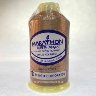 Marathon Machine Embroidery Thread Caramel 1139 1000m Rayon Thread