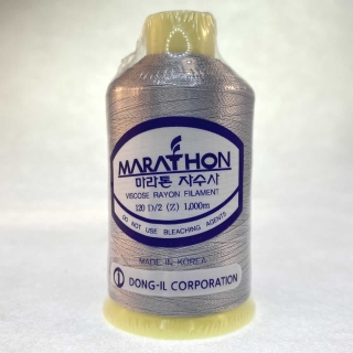 Marathon Machine Embroidery Thread Granite Grey 1164 1000m Rayon Thread