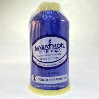 Marathon Machine Embroidery Thread Navy Blue 1200 1000m Rayon Thread