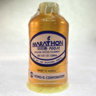Marathon Machine Embroidery Thread Papaya Orange 1219 1000m Rayon Thread