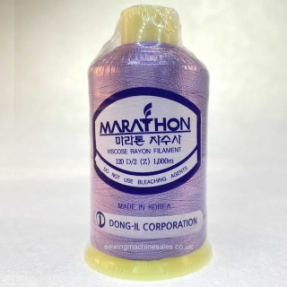 Marathon Machine Embroidery Thread Purple Dragon 1261 1000m Rayon Thread