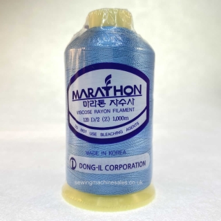Marathon Machine Embroidery Thread Marble Blue 1270 1000m Rayon Thread