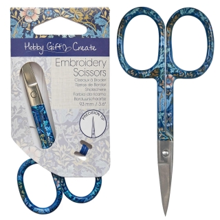 Woodblock Blue Morris Embroidery Scissors