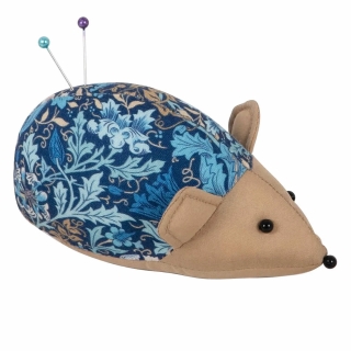 Morris Blue Hedgehog Pin Cushion