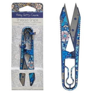 Woodblock Blue Morris 11cm Thread Snips