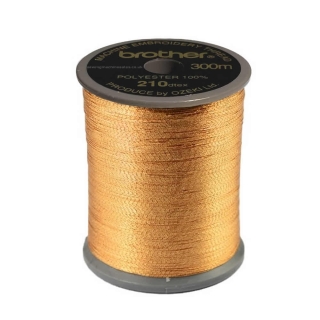 Brother Metallic Embroidery Thread. 300m Col.986 Copper