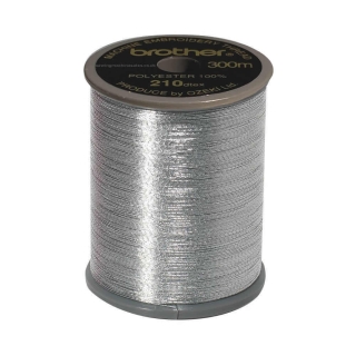 Brother Metallic Embroidery Thread. 300m Col.996 Aluminium