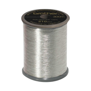 Brother Metallic Embroidery Thread. 300m Col.997 Silver