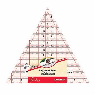 QUILTING RULER 60 DEGREE TRIANGLE 8 X 9.5"