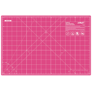 PINK Olfa Self-Healing Cutting Mat 12" x 18"