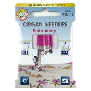 Organ Embroidery Needles 75/11