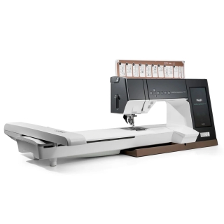 The Creative Expression 750 with embroidery unit attached