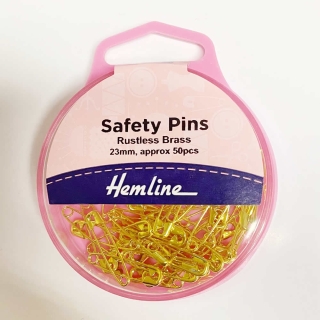 Brass Gold coloured safety pins