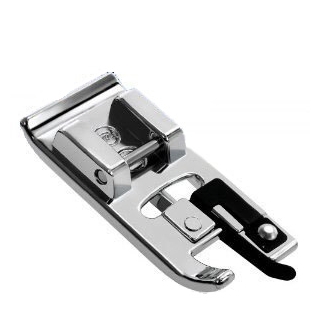 Silver sewing machine overcasting foot