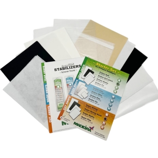 Stabilzier start set wash away, tear and away and cut away