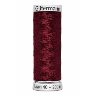 Gutermann Sulky Rayon Thread 200m (1169) Dark Satin Red