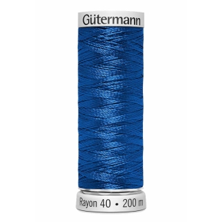 Gutermann Sulky Rayon Thread 200m (1253) Mid Blue Aster