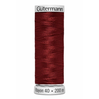Gutermann Sulky Rayon Thread 200m (1263) Dark Red