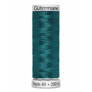 Gutermann Sulky Rayon Thread 200m (1513) Dark Turquoise