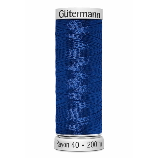 Gutermann Sulky Rayon Thread 200m (526) Mid Mediterranean Blue