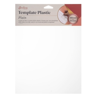 2 Sheets of clear plastic template paper