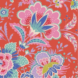 Tilda Bloomsville Late Bloomer in Tomato Fabric