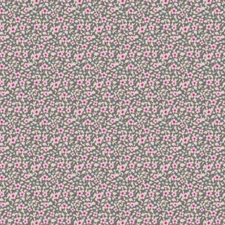 Tilda Brie Grey and Pink Fabric