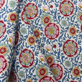 Elodie Fabric in Blue from Tilda's Jubilee Collection. 110cm Wide