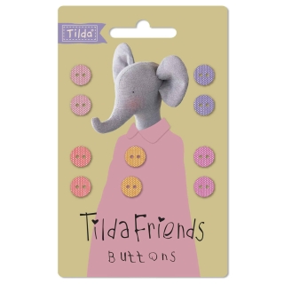 Tilda Friends Chambray Warm Colours 9mm Buttons