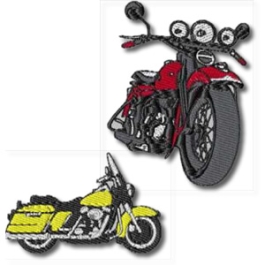 Unique 10 Set of Motorcycles embroidery design digitized with immediate ...