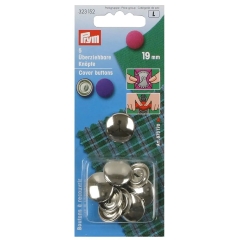 Prym Cover Buttons Metal Brass 19mm