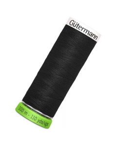 Gutermann rPET Sew All Thread 100m Black (000)